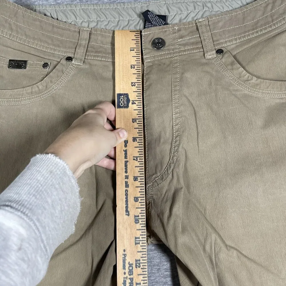 Kuhl Revolvr Carpenter Pants Mens 34x30 Beige Cotton Nylon Spandex Workwear